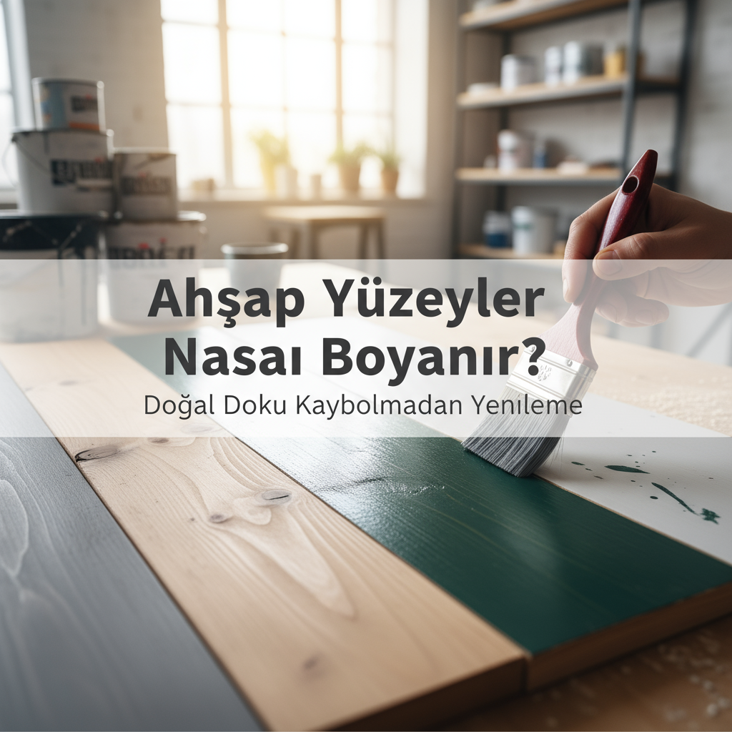 Ahşap Yüzeyler Nasıl Boyanır? Doğal Doku Kaybolmadan Yenileme